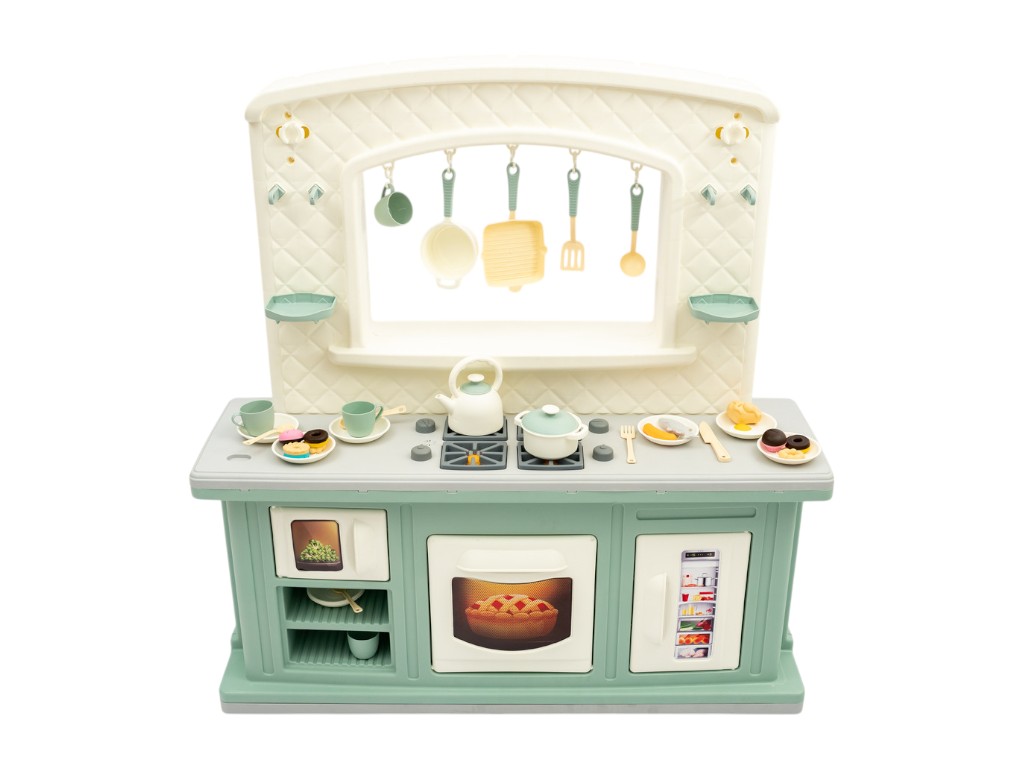 Кухня ігрова зі світлом та звуком 01480-11, 109,5 см, з аксесуарами, Doloni Toys