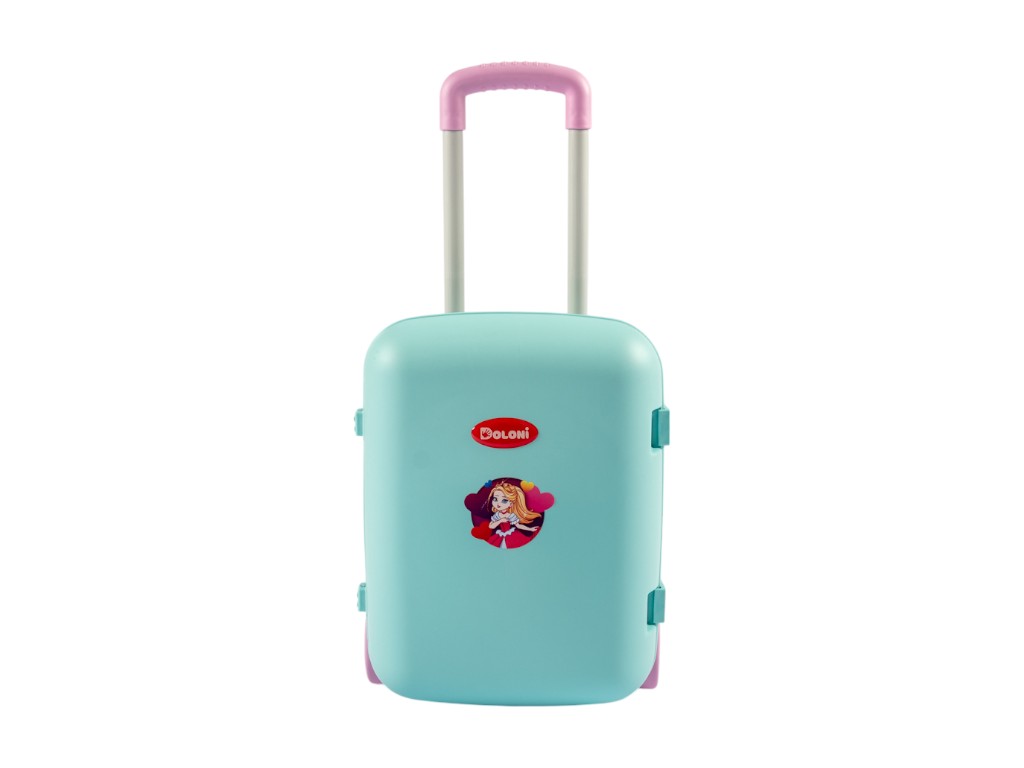 Чемодан игрушечный бирюзовый. Doloni Toys 01520/02