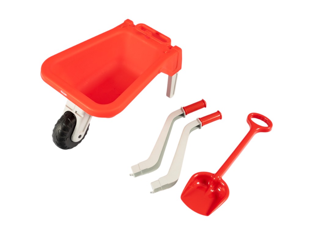 Тачка детская с лопатой 01530/01, 82,5 см, для перевозки песка, Doloni Toys