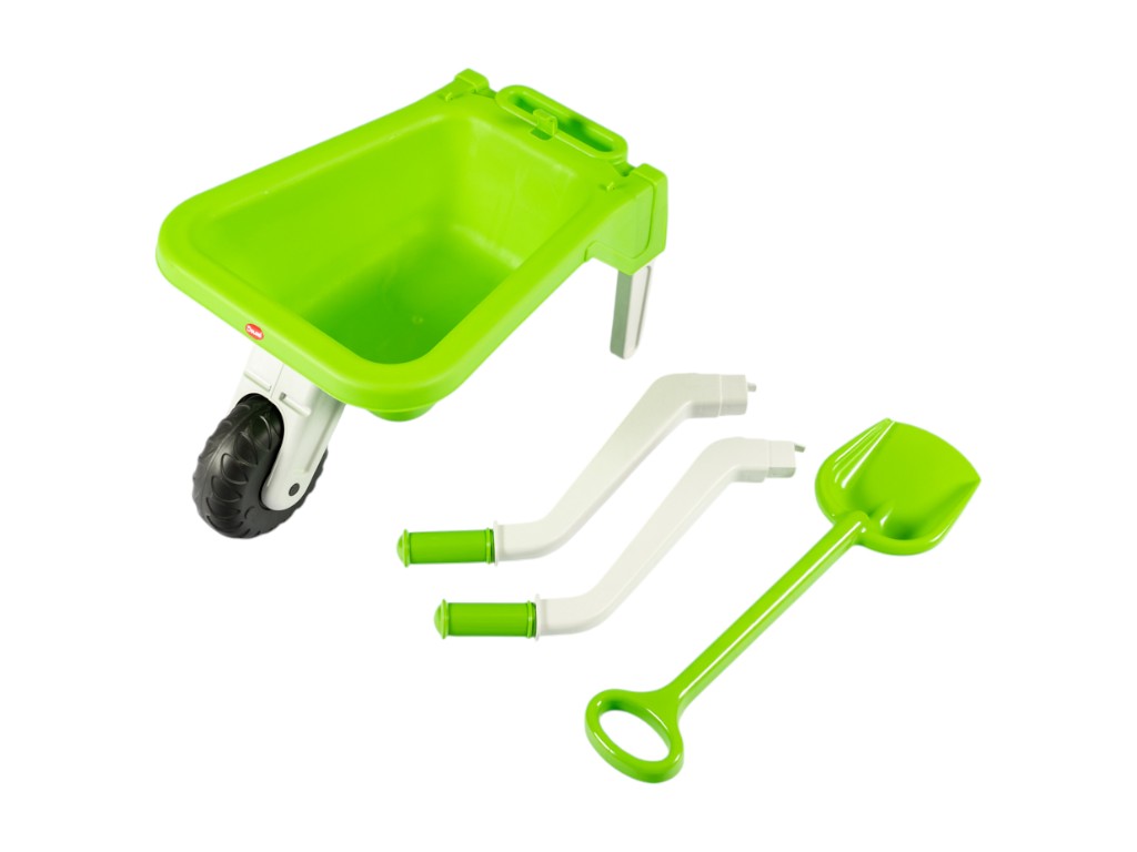 Тачка дитяча з лопатою 01530/02, 82,5 см, для перевезення піску, Doloni Toys