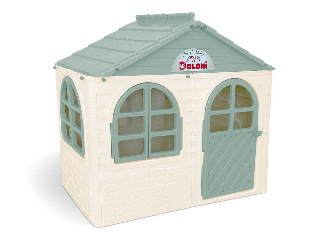 Домик детский со шторками мятный в коробке, Doloni Toys 02550/12