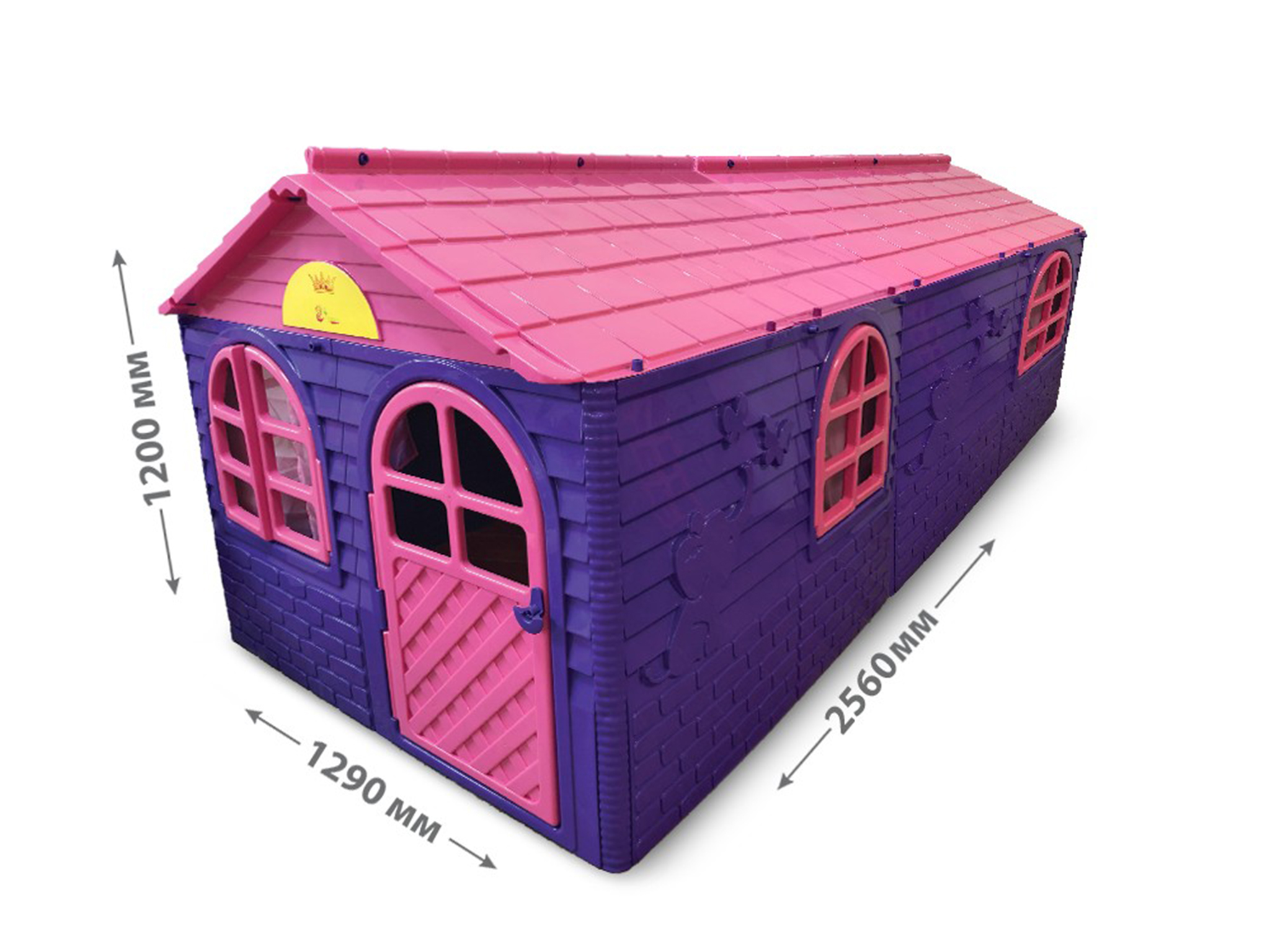 Домик детский со шторками фиолетовый 129x256 см.TM Doloni Toys 02550-20
