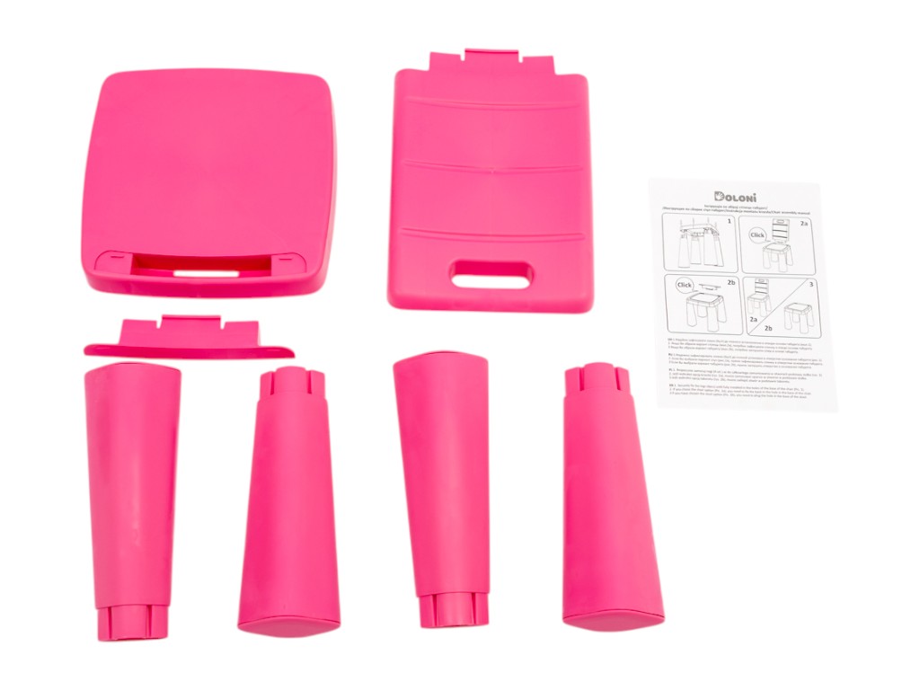Стульчик-табурет детский. TM Doloni Toys 04690-3. РОЗОВЫЙ.