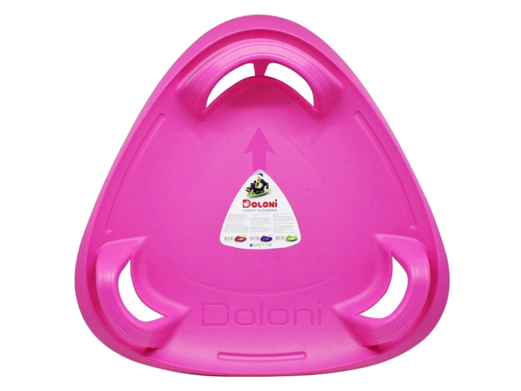 Санки-Ледянка рожеві. Doloni Toys 06551/1