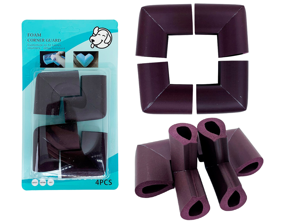 Паралоновые защитные уголки бордовые. 0810