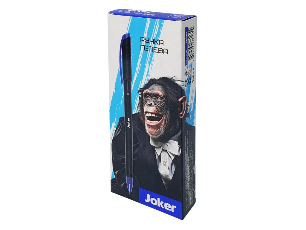 Ручка гелева Hiper Joker синя