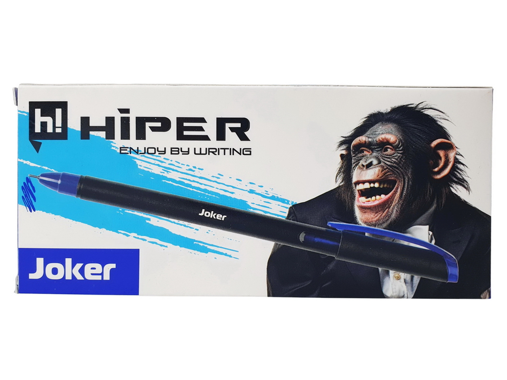 Ручка гелева Hiper Joker синя
