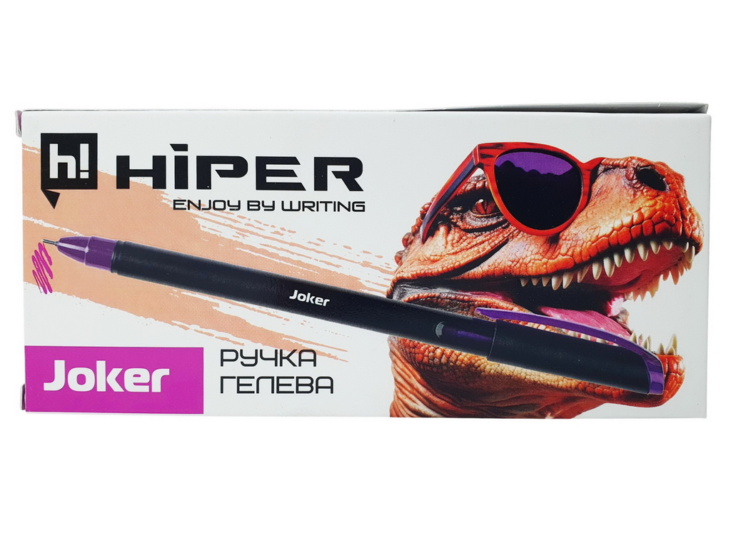 Ручка гелева Hiper Joker фіолетова