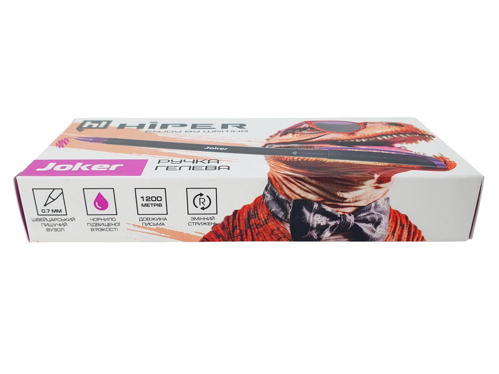Ручка гелева Hiper Joker фіолетова