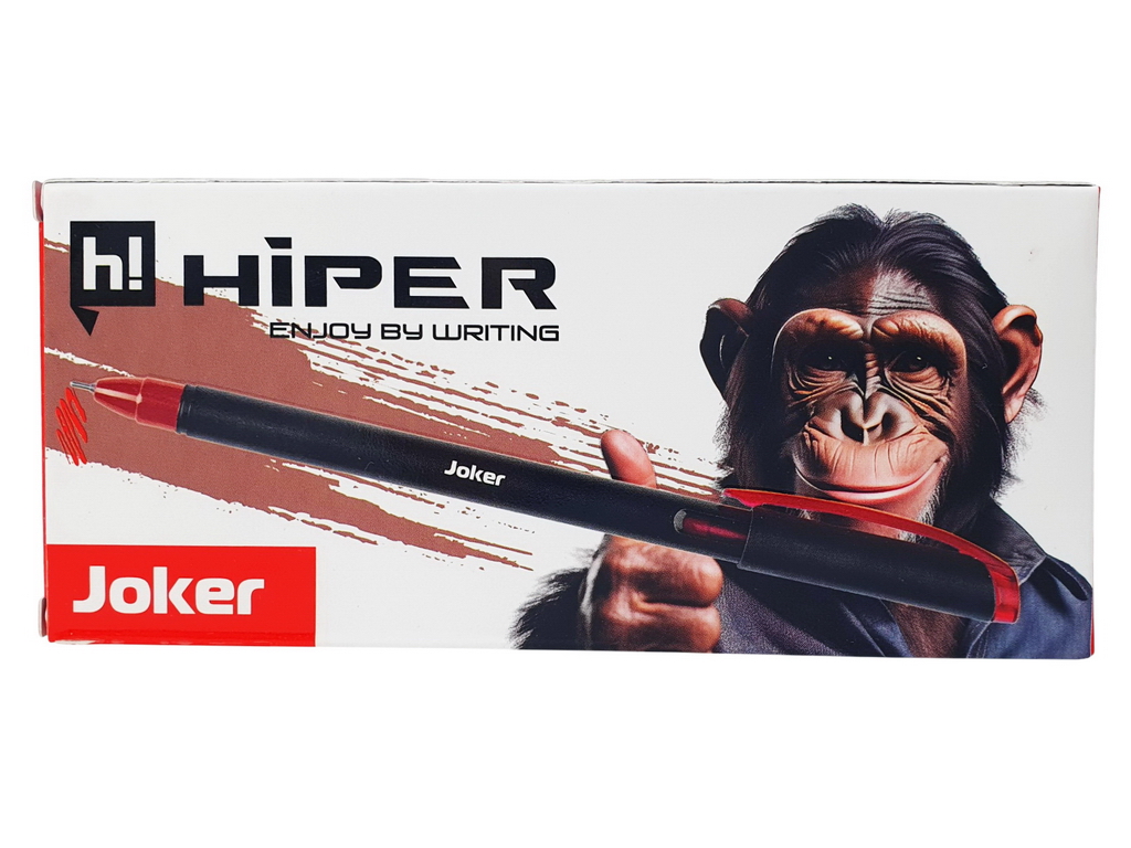 Ручка гелева Hiper Joker червона