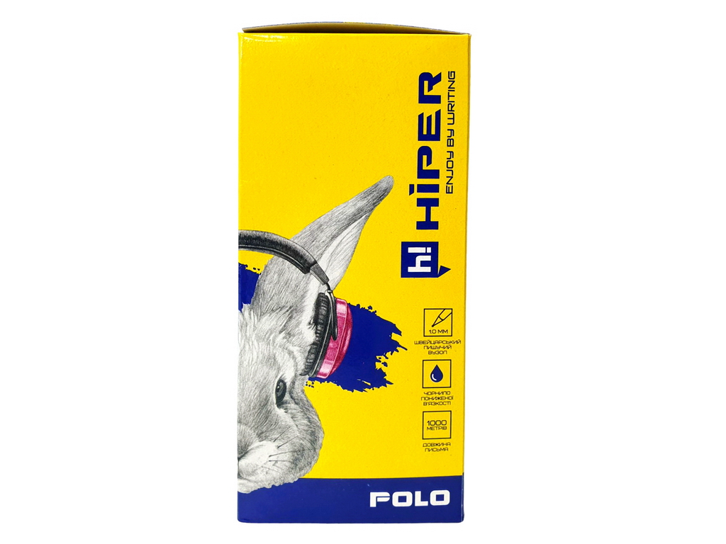 Ручка кулькова Polo. Hiper HO-1158. Колір синій