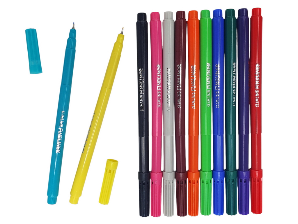 Набор файнлайнеров 12 шт для рисования Slimline Fineliner, 0,5мм