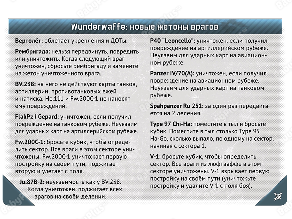 Настільна гра War Thunder. Облога. Wunderwaffe. Hobby World 4620011818980