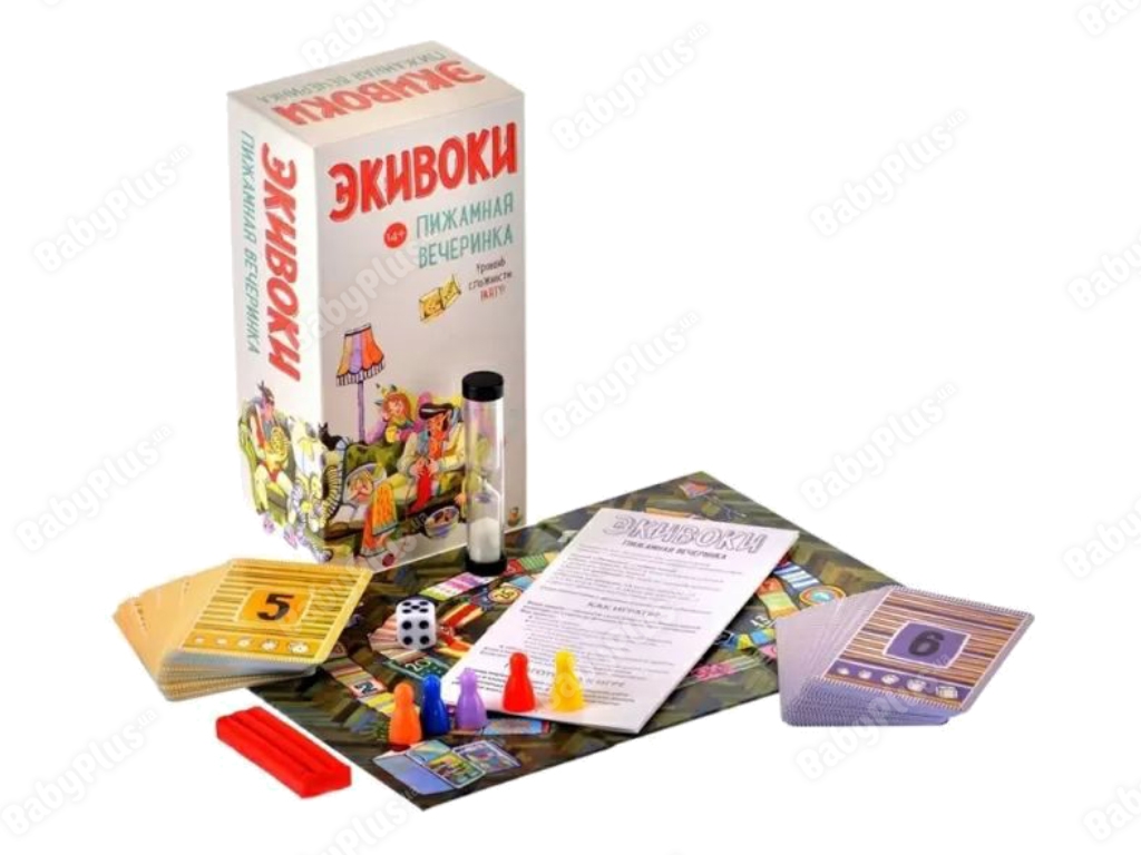 Настільна гра Еківокі. Піжамна вечірка. Hobby World 21295