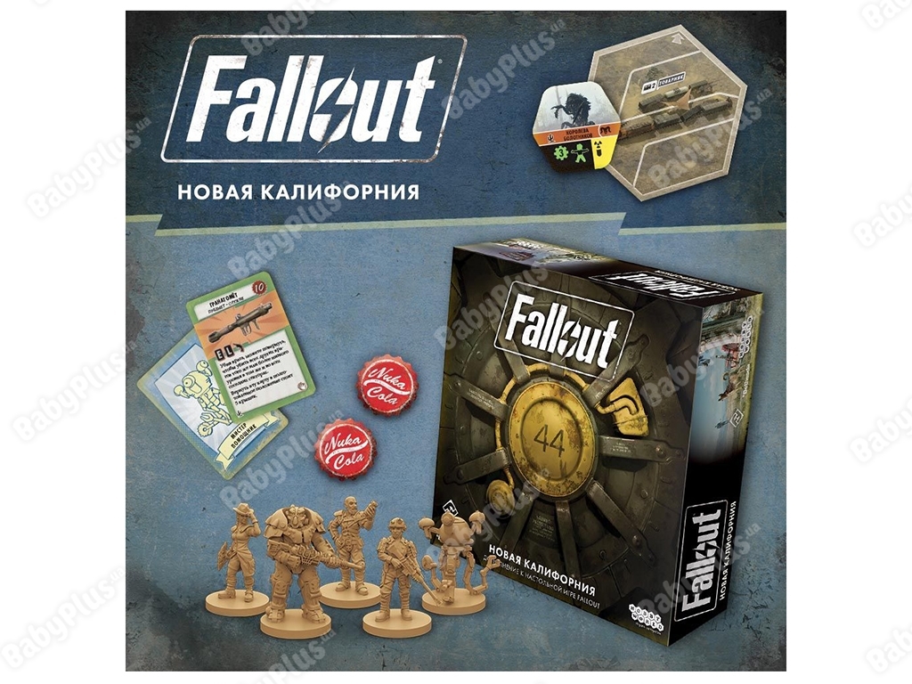 Настільна гра Fallout. Нова Каліфорнія. Hobby World 4630039151556