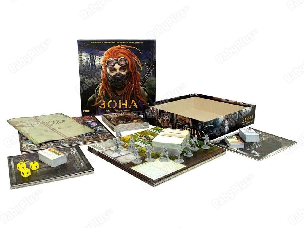Настільна гра Зона. Таємниці Чорнобиля. Hobby World 4630039152799