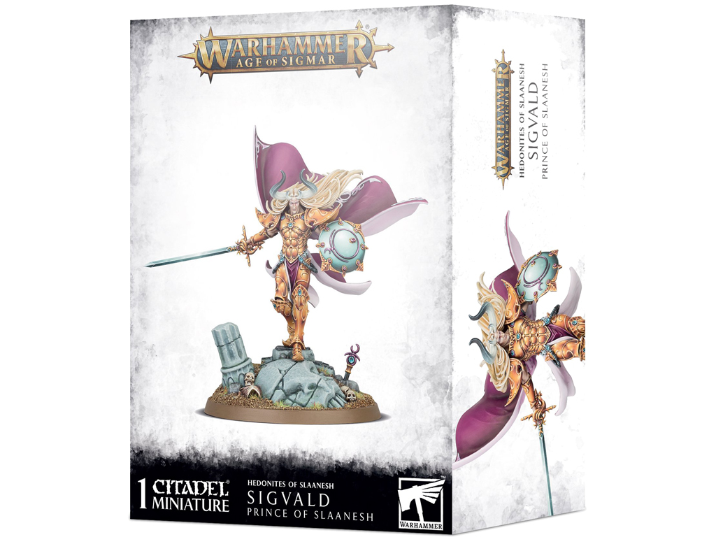 Купить Настольная игра Warhammer Age Of Sigmar. Hedonites. Sigvald Prince  Of Slaanesh недорого