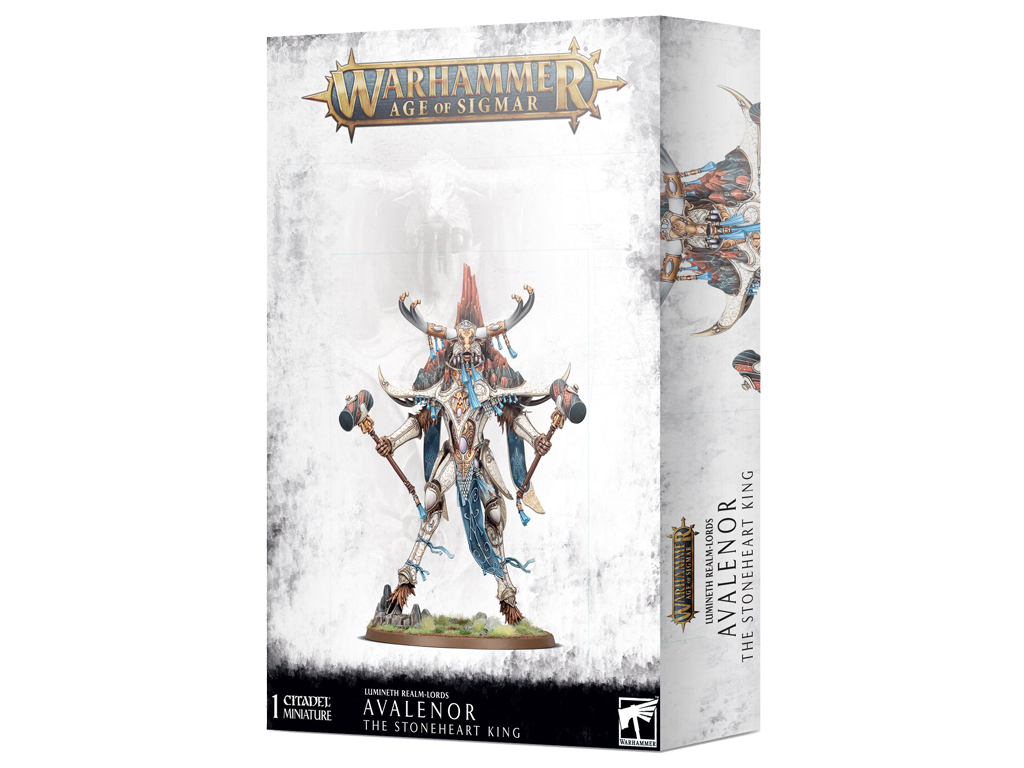 Warhammer Age Of Sigmar: Lumineth Realm-Lords - Avalenor, The Stoneheart King Miniature - View #10