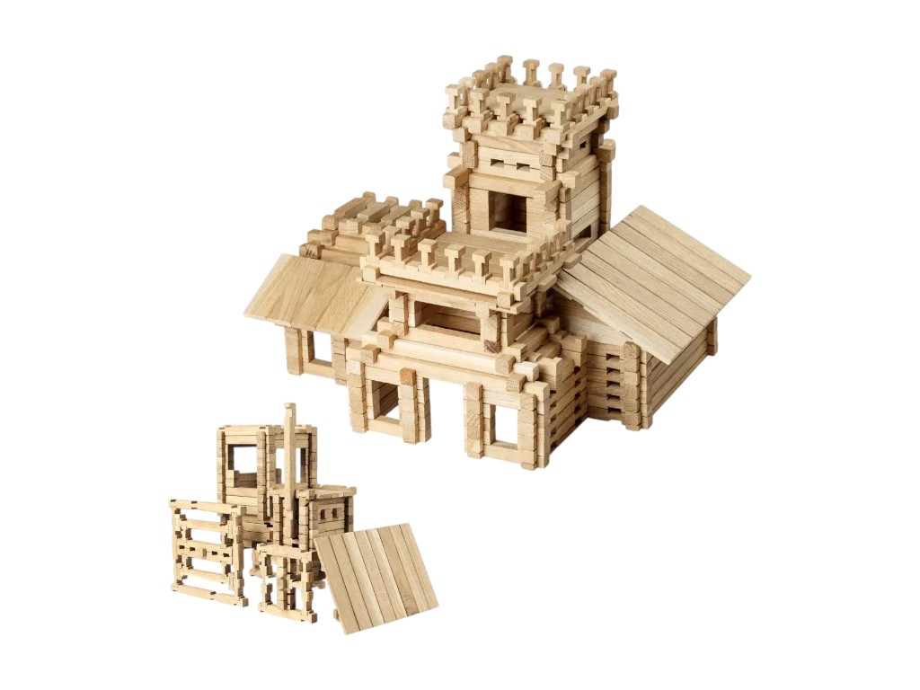 Конструктор деревянный Замок, 294 деталей, Igroteco 900361