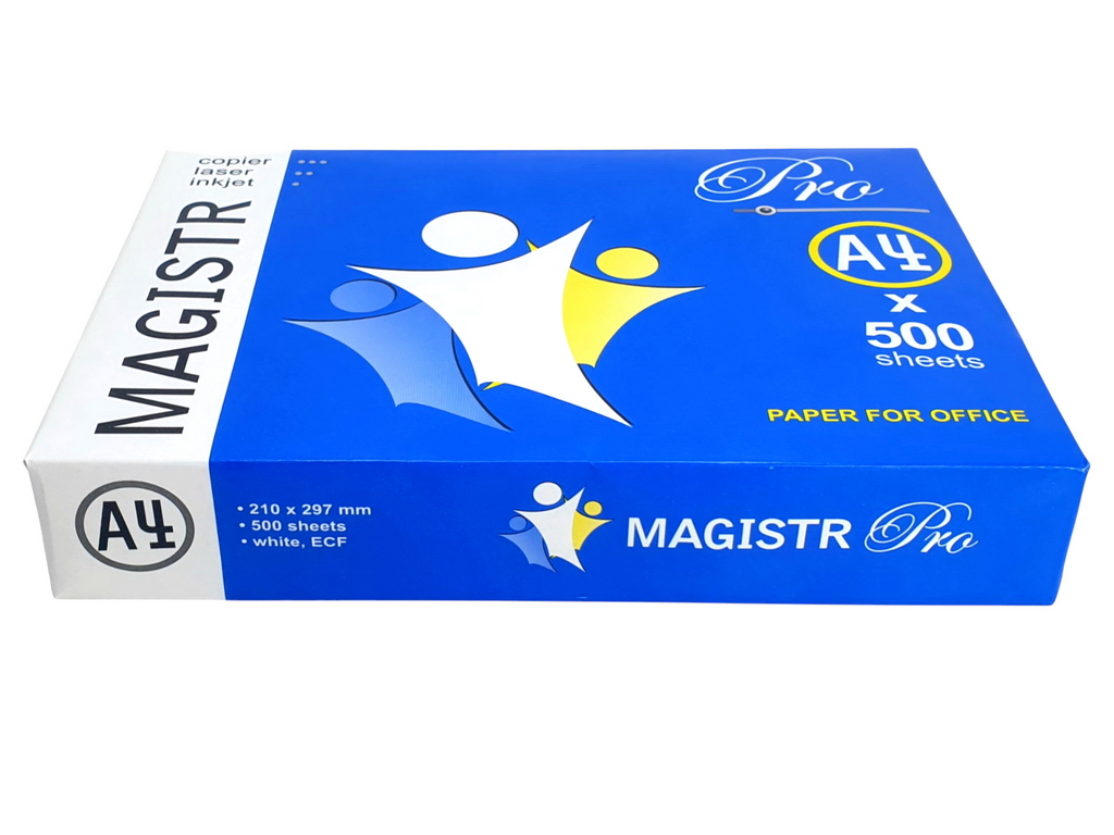 Папір офісний Magistr Pro для принтера А4, 500 аркушів, щільність 80 грам