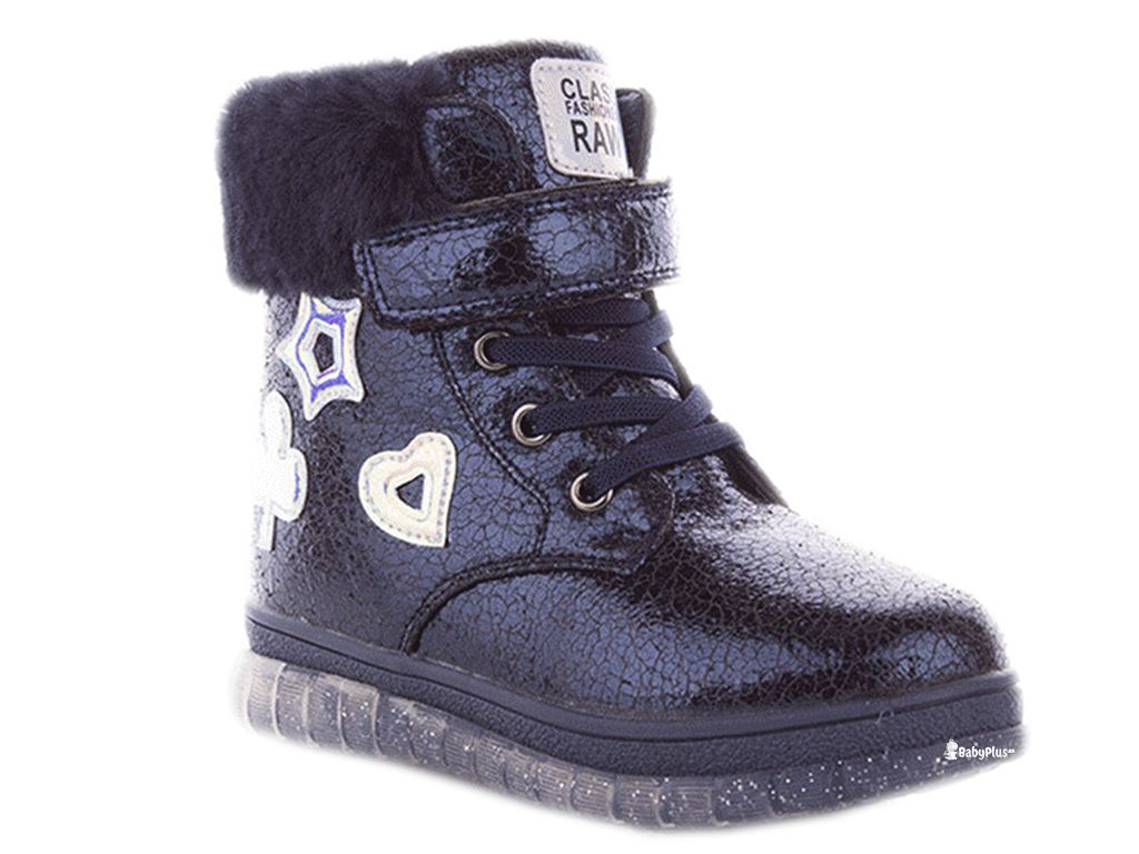 Зимние ботинки для девочки с LED подошвой. Размер 25. ТМ JongGolf