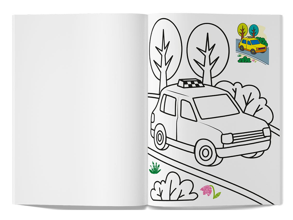 Розмальовка, Кольорованка, Транспорт, Crystal Book F00033022