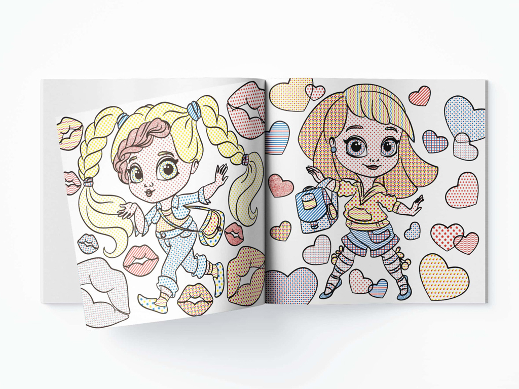 Водяні розмальовки "Модниці-подружки", 3+, Crystal Book