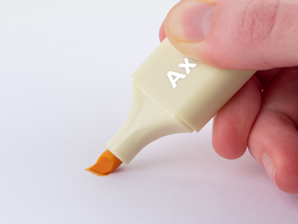 Маркер клиноподібний Highlighter 1-5 мм, Набір 6шт, Axent