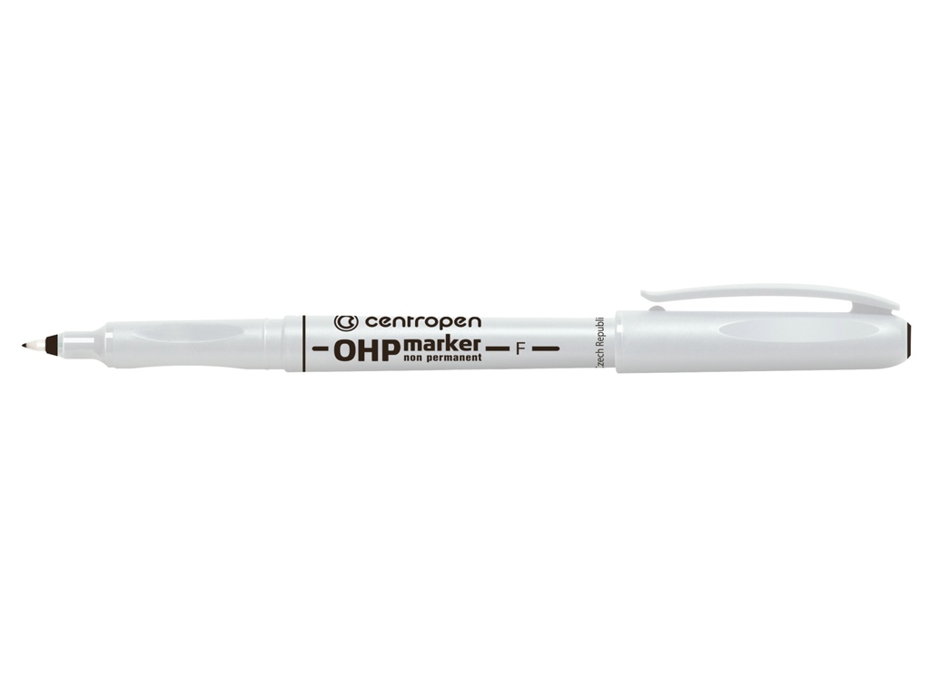 Маркер Centropen Non-Permanent OHP, черный, 0,6 мм