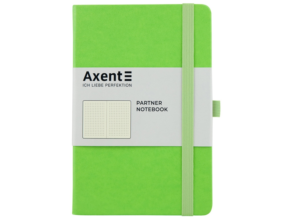 Книга записна у крапку салатова Partner, 125х195см, 96 аркушів, Axent