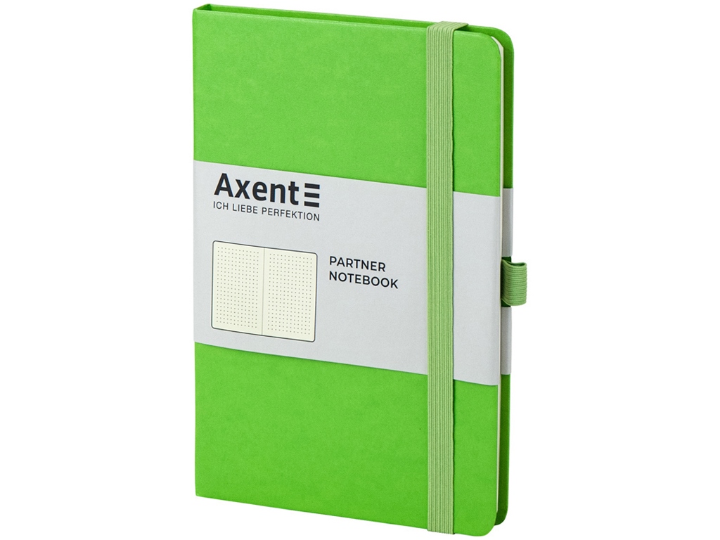 Книга записна у крапку салатова Partner, 125х195см, 96 аркушів, Axent