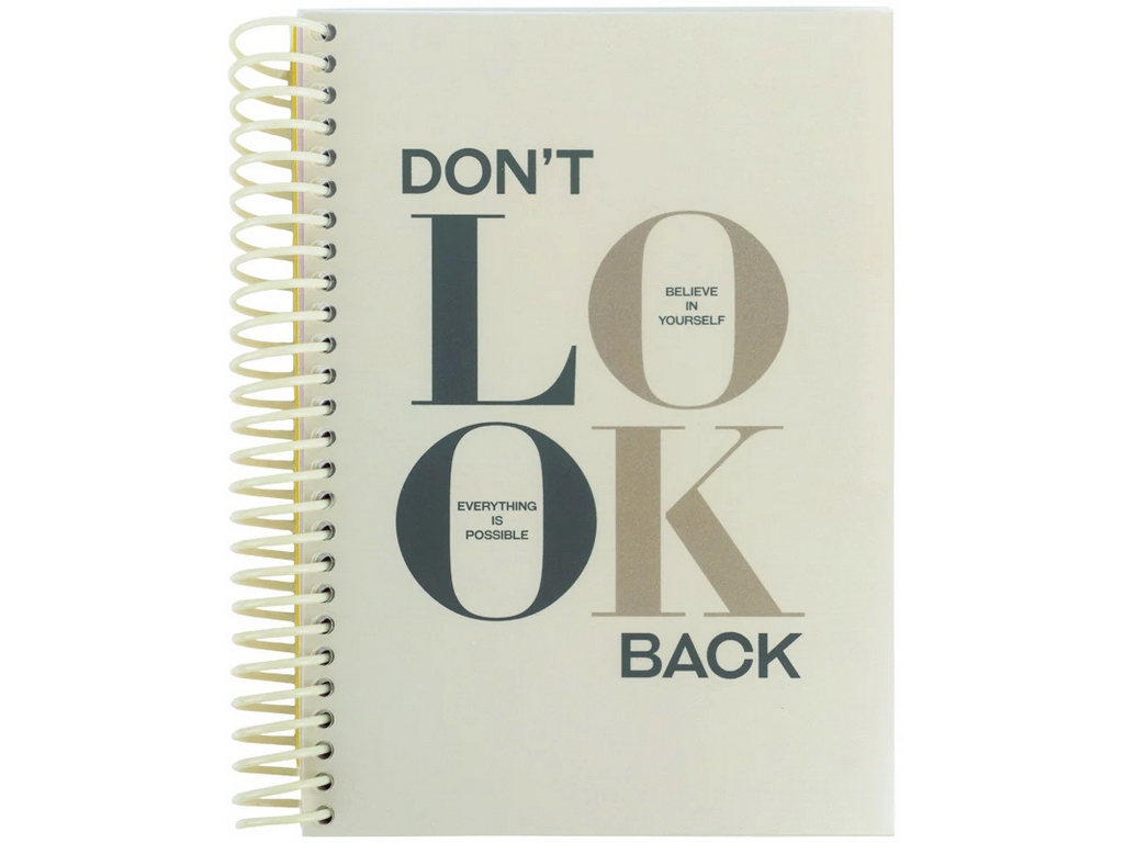 Блокнот с разделителями в ячейку А5, 120 листов, Don't look back, Axent 8405-18-A