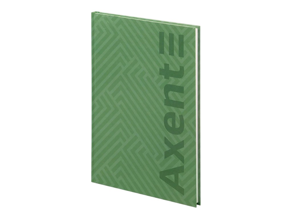 Книга записная Pattern Axent 8425-1-A, A4, клетка, 96 листов, зеленая