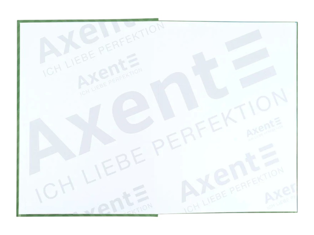 Книга записная Pattern Axent 8425-1-A, A4, клетка, 96 листов, зеленая