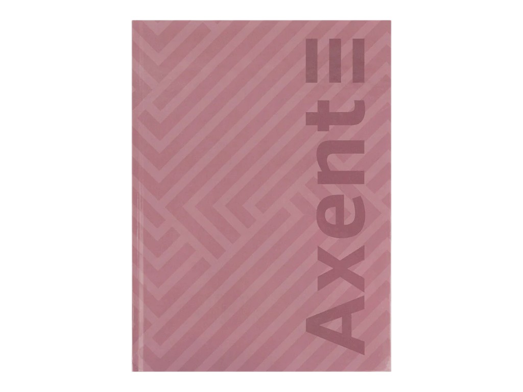 Книга записная Pattern Axent 8425-4-A, A4, клетка, 96 листов, розовая