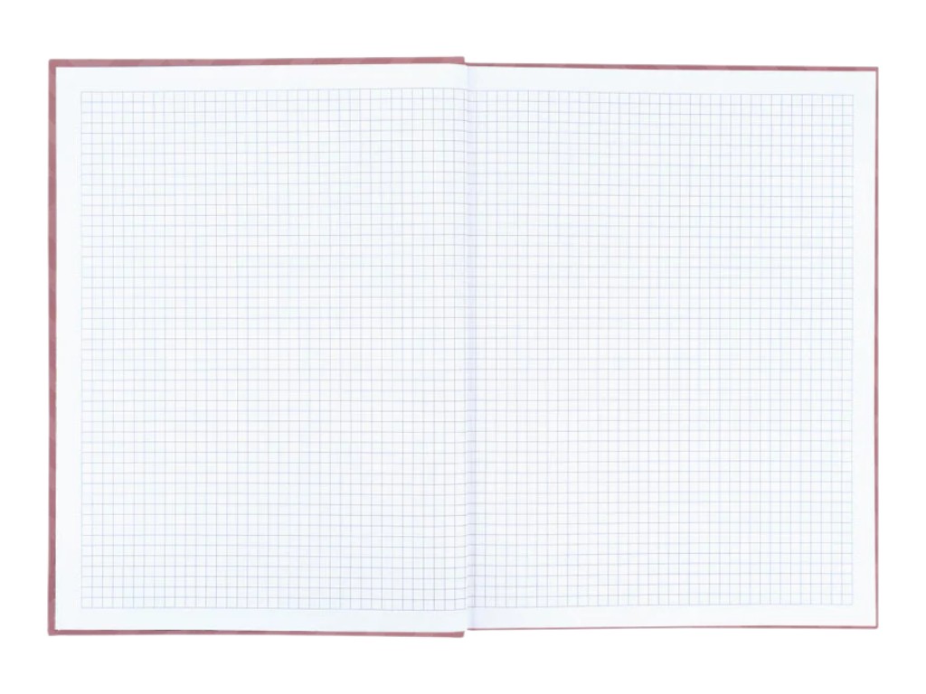 Книга записная Pattern Axent 8425-4-A, A4, клетка, 96 листов, розовая
