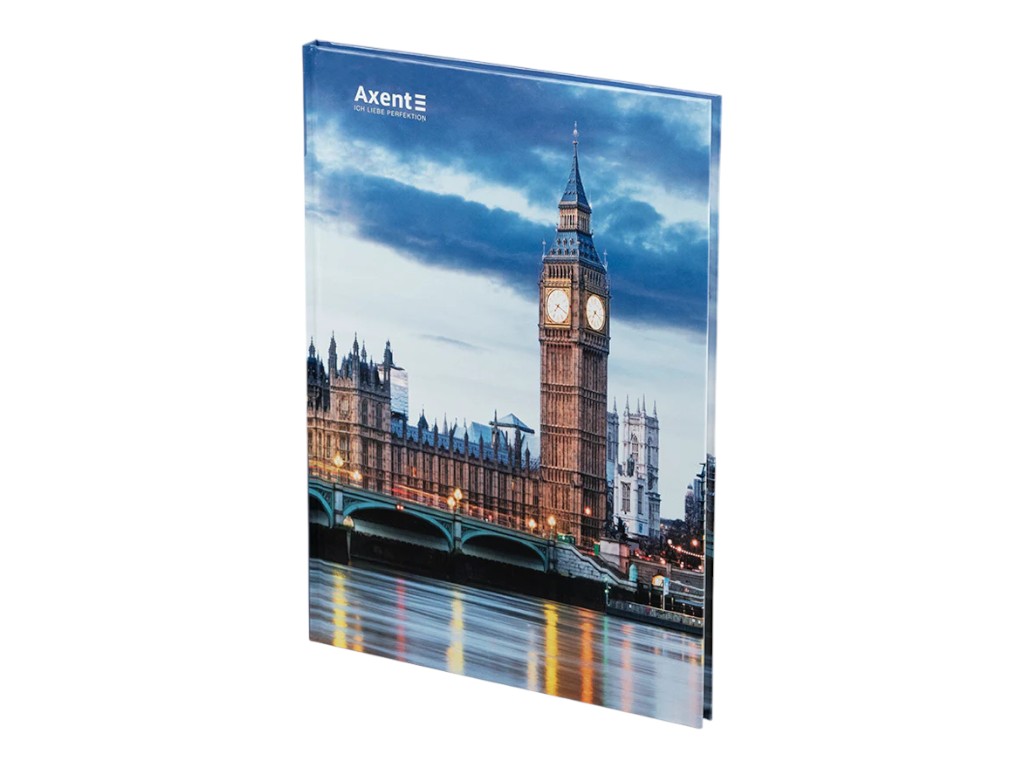 Книга записная City London Axent 8425-5-A, A4, клетка, 96 листов