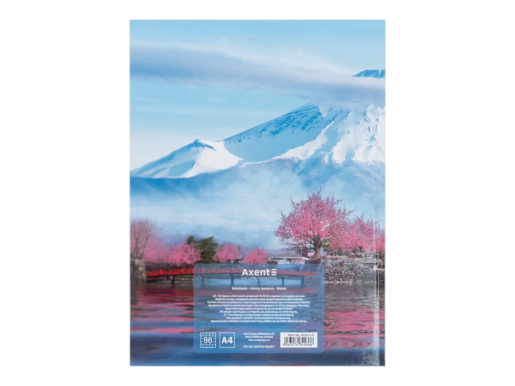 Книга записная City Tokyo Axent 8425-7-A, A4, клетка, 96 листов