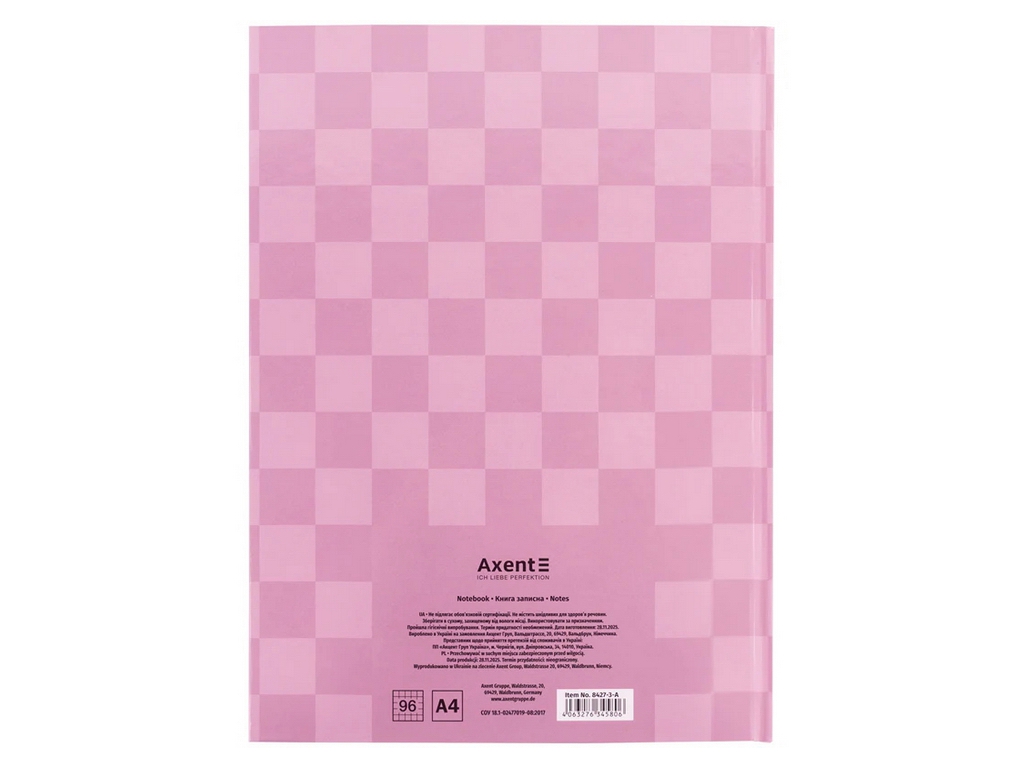 Книга записная Axent Mosaic 8427-3-A, 203х273 мм, 96 л., зеленая