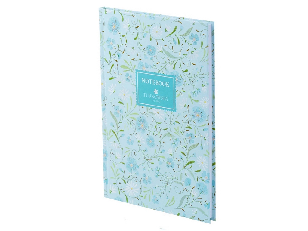 Книга записная твердая обложка в кисти А5, 96 листов, Turnowsky Floral, Axent 8457-11-A-TR