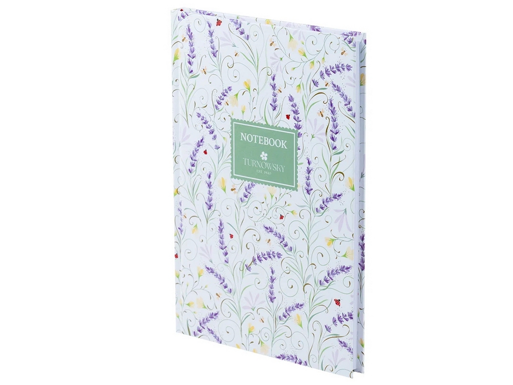 Книга записная твердая обложка в кисти А5, 96 листов, Turnowsky Floral, Axent 8457-12-A-TR
