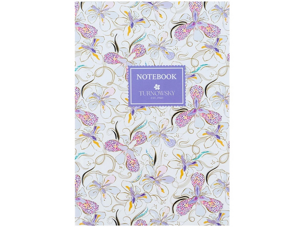 Книга записная твердая обложка в кисти А5, 96 листов, Turnowsky Floral, Axent 8457-13-A-TR