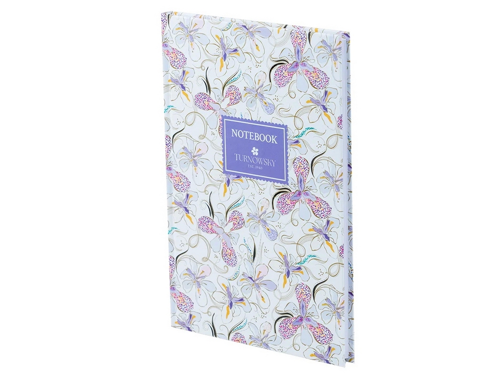 Книга записная твердая обложка в кисти А5, 96 листов, Turnowsky Floral, Axent 8457-13-A-TR