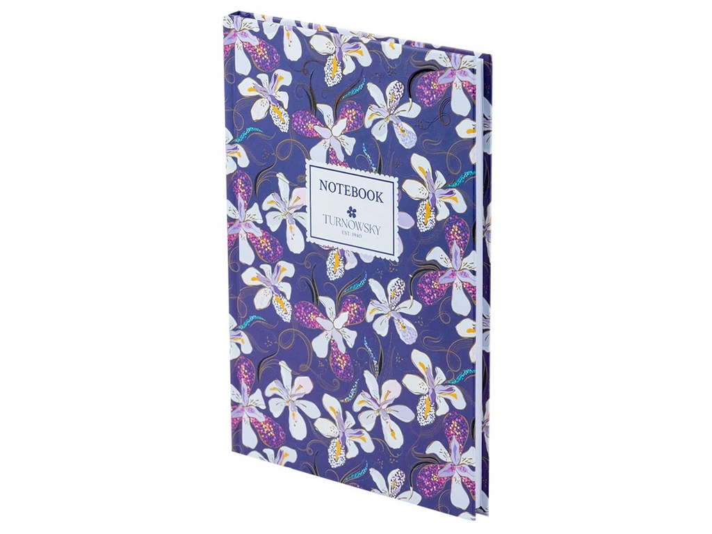 Книга записная твердая обложка в кисти А5, 96 листов, Turnowsky Floral, Axent 8457-14-A-TR
