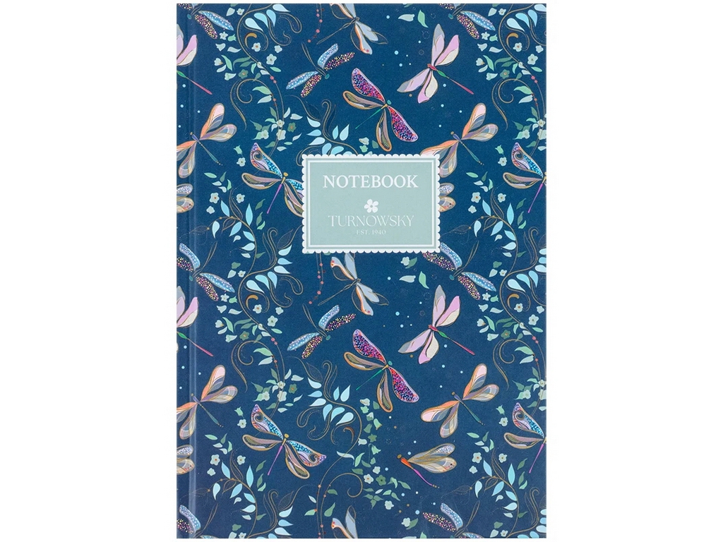 Книга записная твердая обложка в кисти А5, 96 листов, Turnowsky Floral, Axent 8457-15-A-TR
