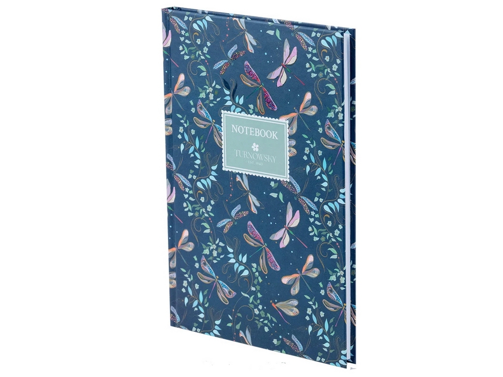Книга записная твердая обложка в кисти А5, 96 листов, Turnowsky Floral, Axent 8457-15-A-TR