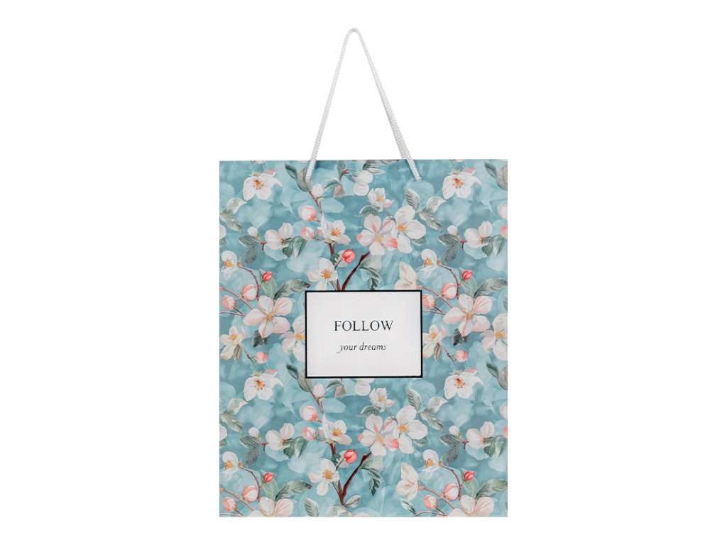 Пакет паперовий подарунковий  Gentle Blossom, Axent 8502-32-A, 26×32см
