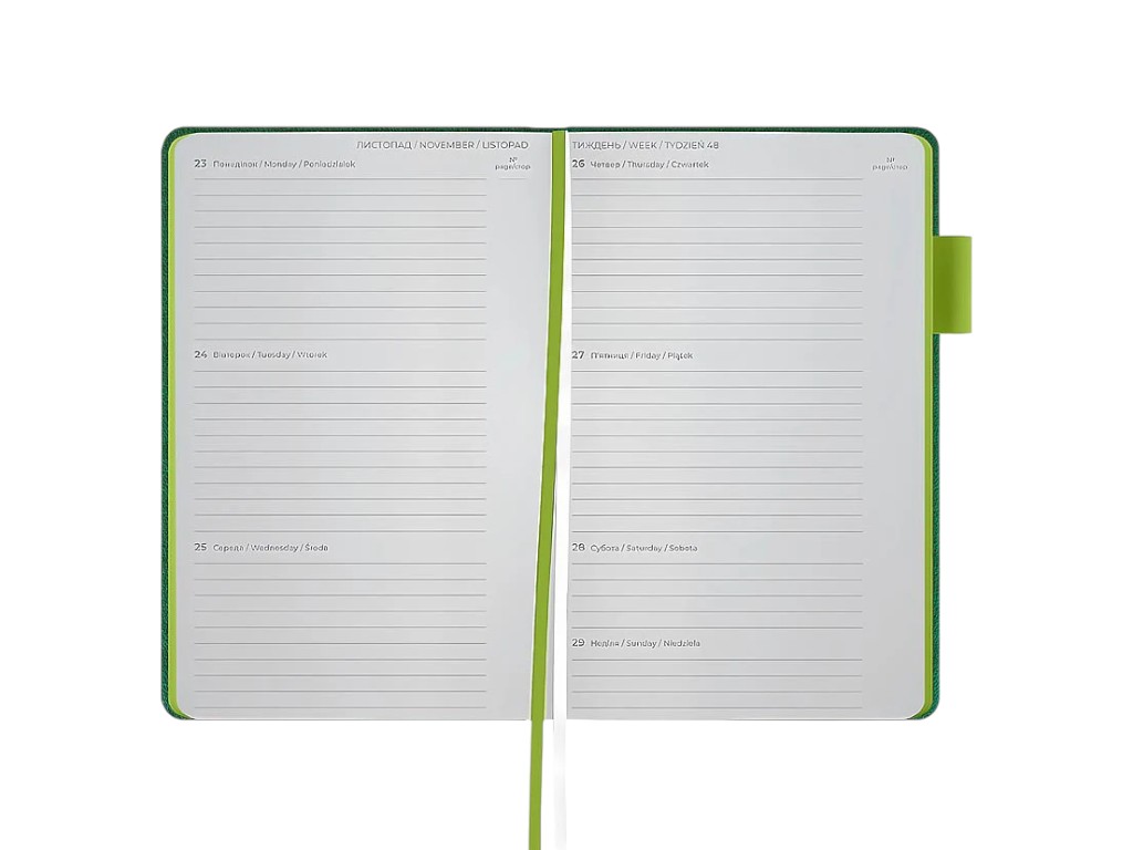 Щоденник датований Partner Soft Muse 2026 Axent 8527-26-2-A, 125×195 мм, зелений
