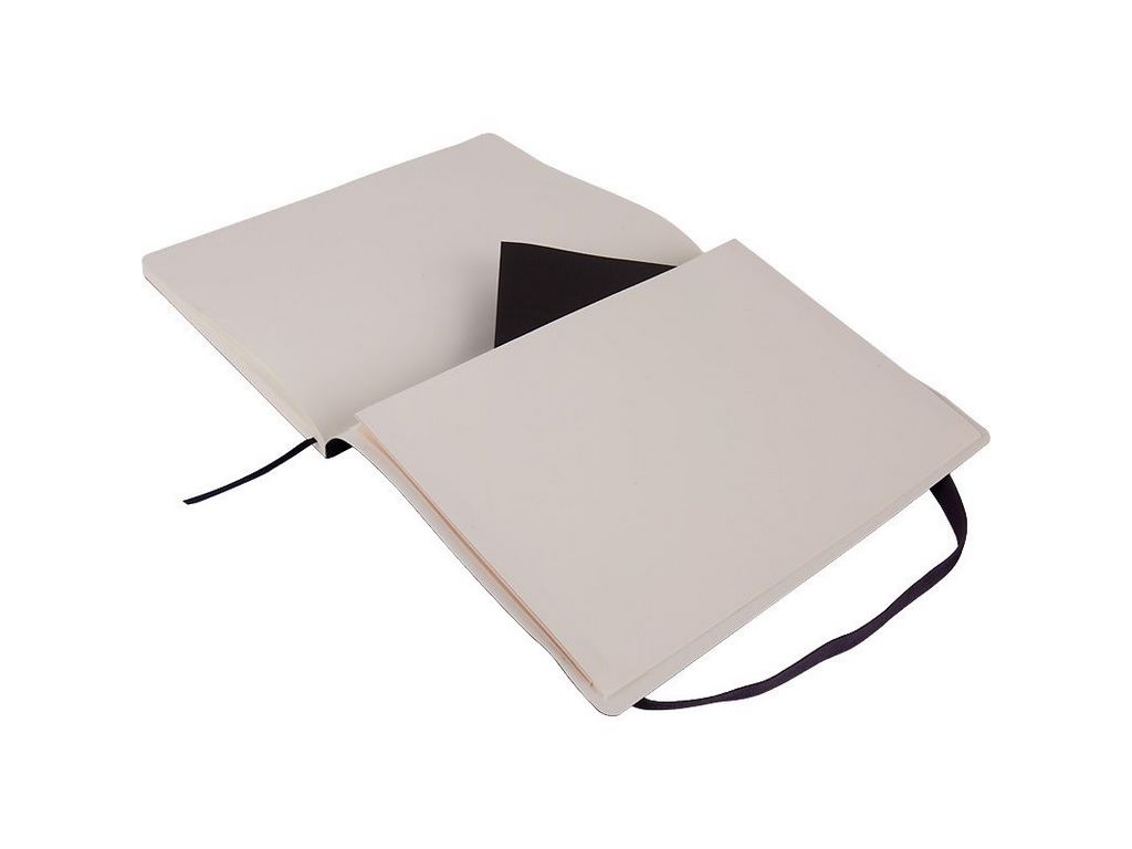 Книга записная в клетку черная Partner Soft L, 190x250мм, 96 листов, Axent