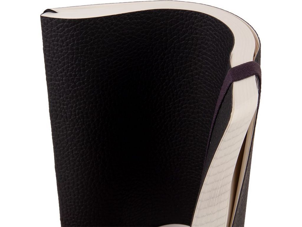 Книга записная в клетку черная Partner Soft L, 190x250мм, 96 листов, Axent